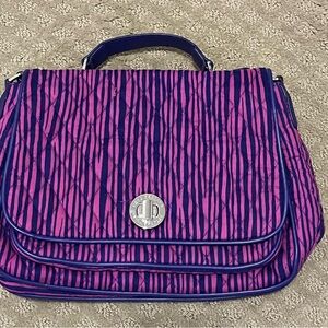 Vera Bradley Pink and Blue Crossbody Bag
